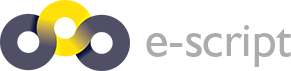 e-script logo